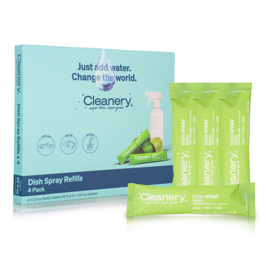 Cleanery Dish Spray Refills 4 Pack - Tahitian Lime