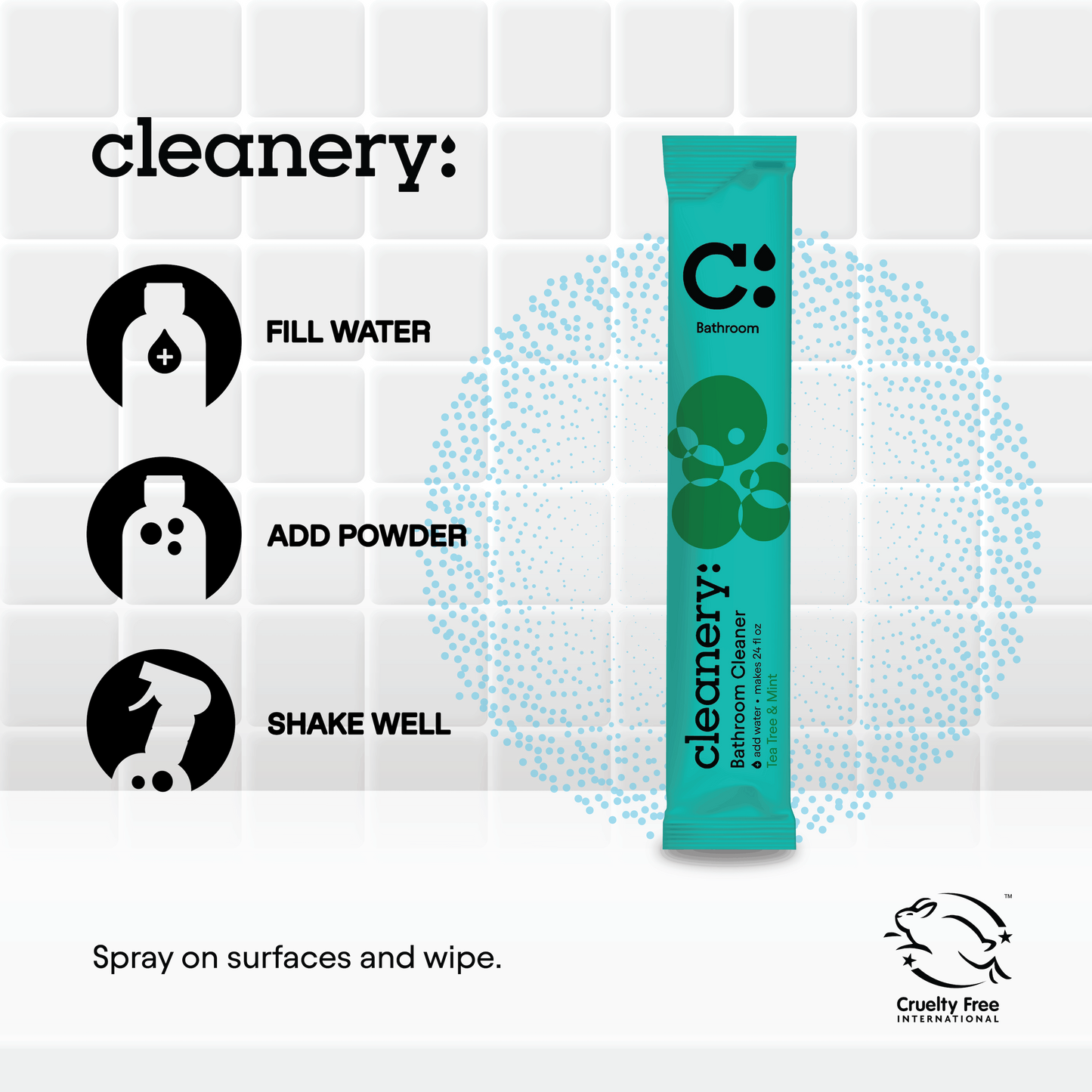 Cleanery Bathroom Cleaner Refill - Tea Tree & Mint