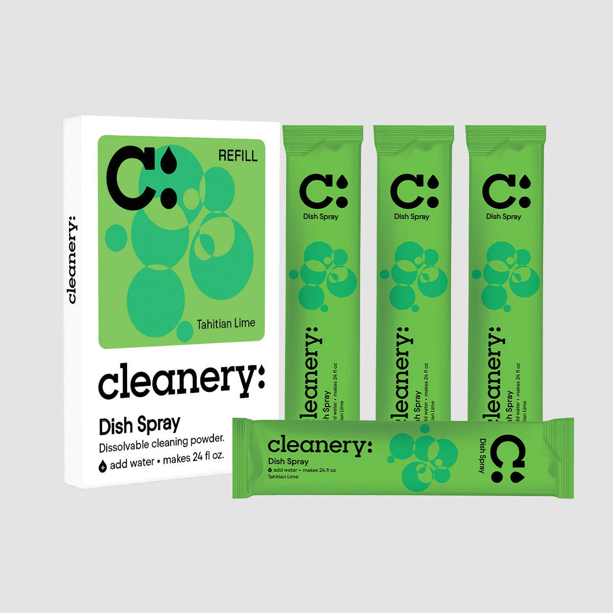 Cleanery Dish Spray Refills 4 Pack - Tahitian Lime