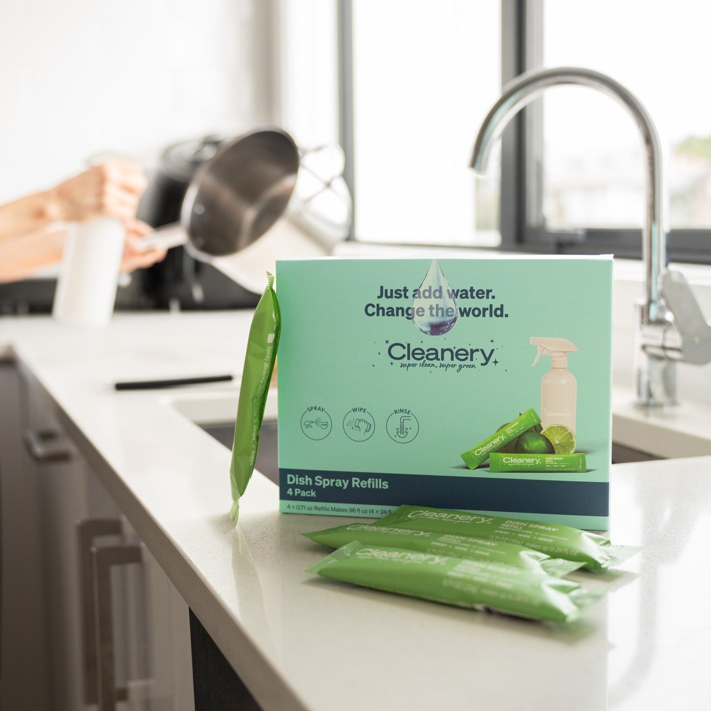 Cleanery Dish Spray Refills 4 Pack - Tahitian Lime